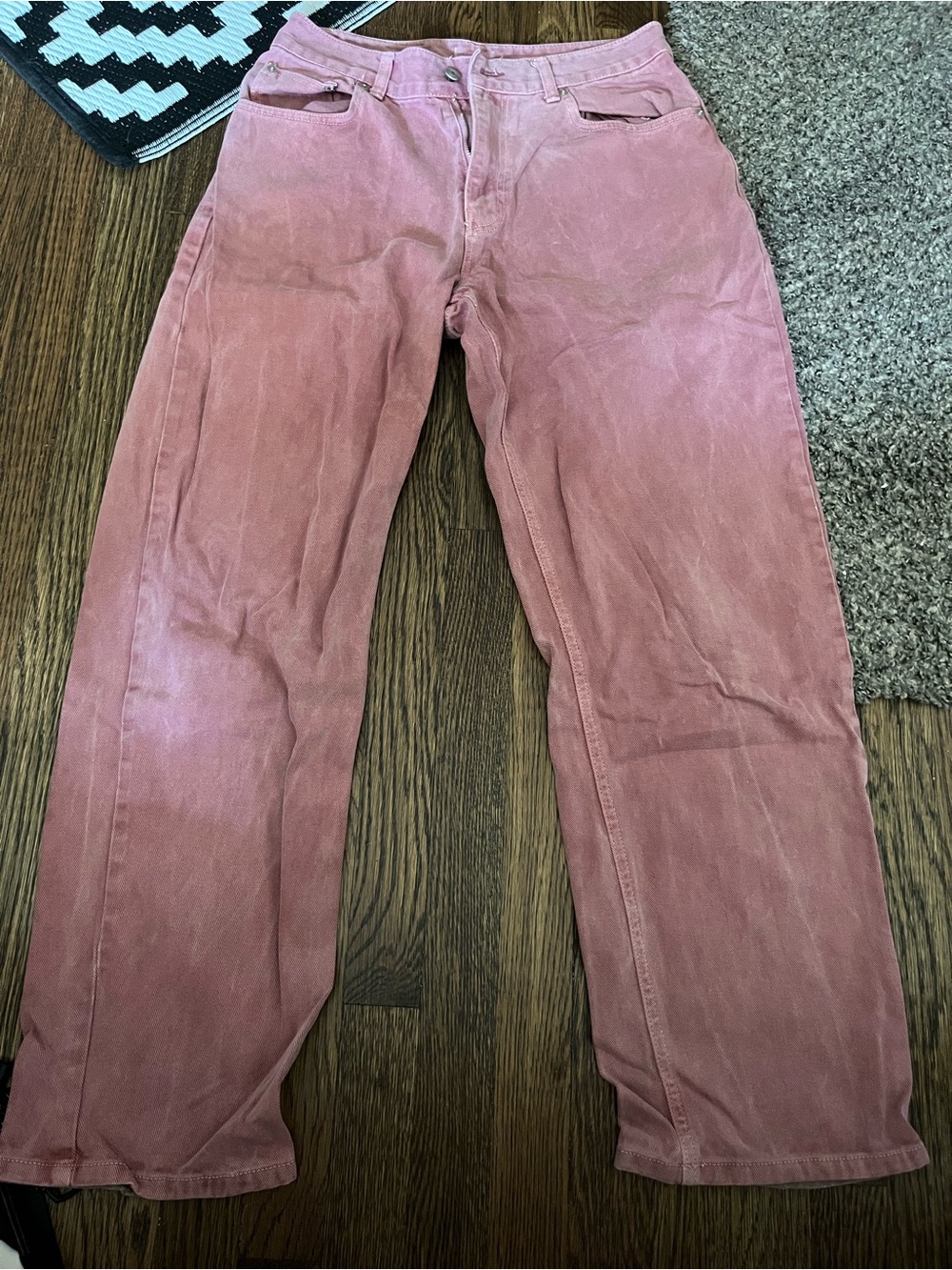 Straight Leg Women’s Pants in Dusty Rose